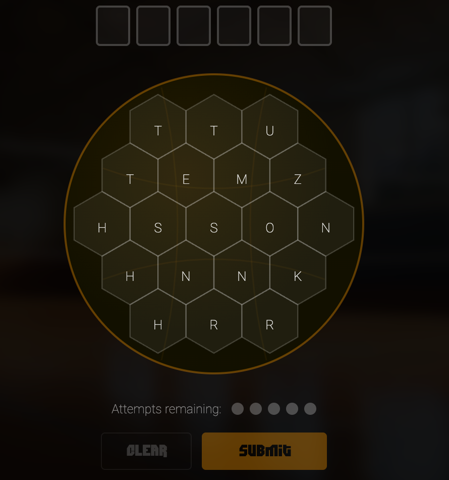 Spike game mode showing the volleyball hex grid