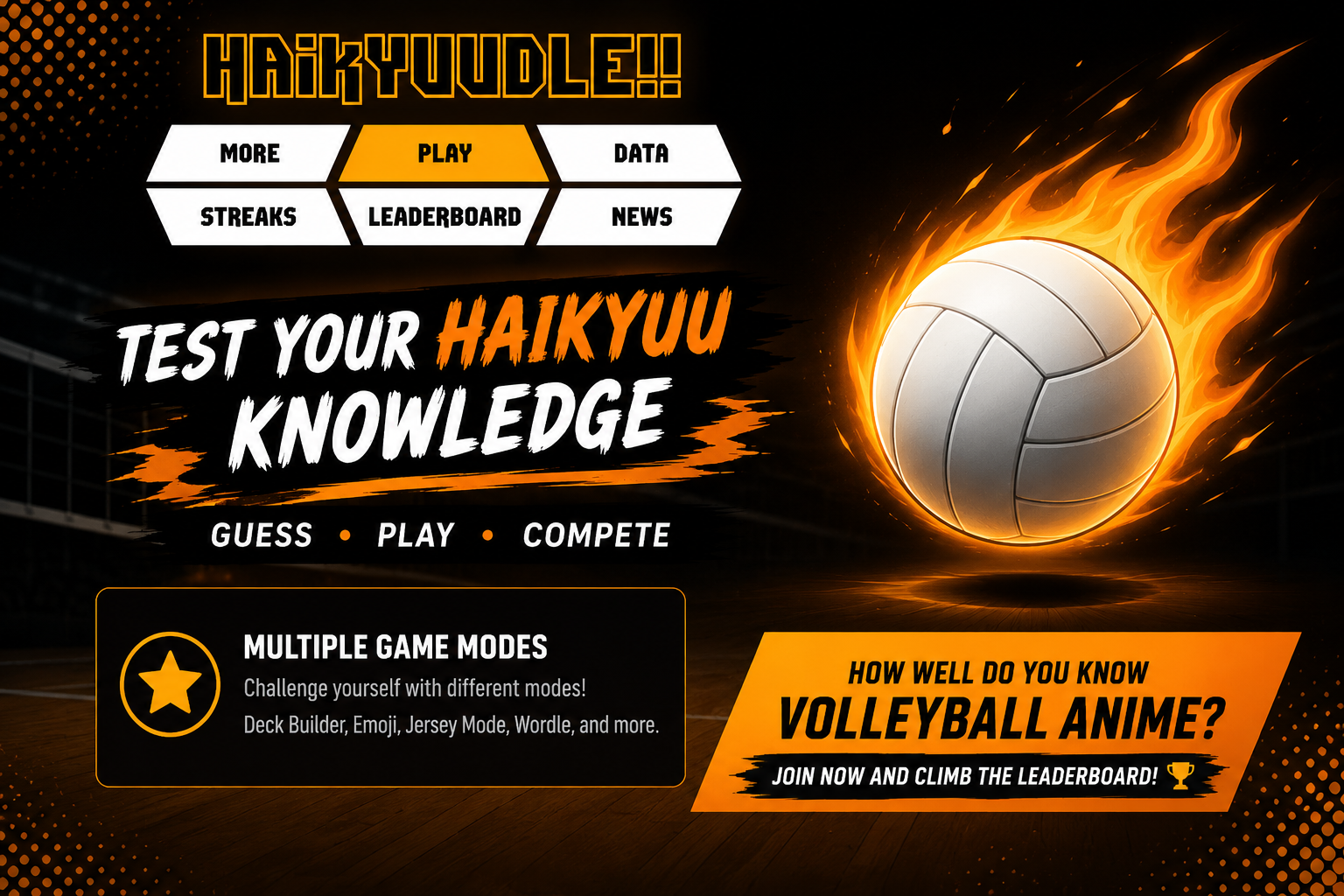 Haikyuudle — daily Haikyuu!! character guessing game