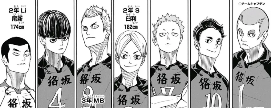 Mujinazaka High volleyball team photo